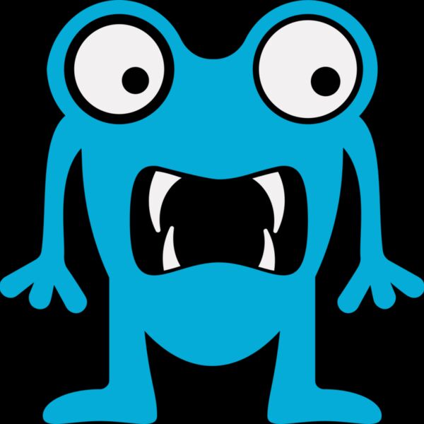 Cute Blue Monster Thumbnail